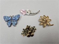 Large Lot Brooches Avon +