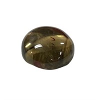 Natural 6.40ct Round Cabochon Smoky Quartz