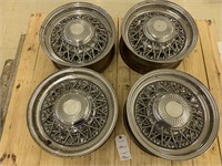 Simulated Chrome Wire Wheels