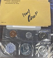 1964 MINT IN PACKAGE PROOF SET / SOME SILVER /SHIP