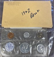 1962 MINT IN PACKAGE PROOF SET / SOME SILVER /SHIP