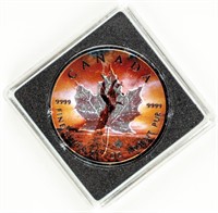 Coin 2023-Canada Maple Leaf 1 Oz Silver+Black Plat