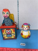 Vintage 1973 The First Years Clown Roly Poly