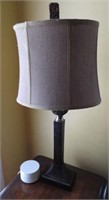 Pair of contemporary table lamps with shades