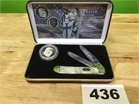 Steel Warrior Officer’s Prayer Coin & Knife Set