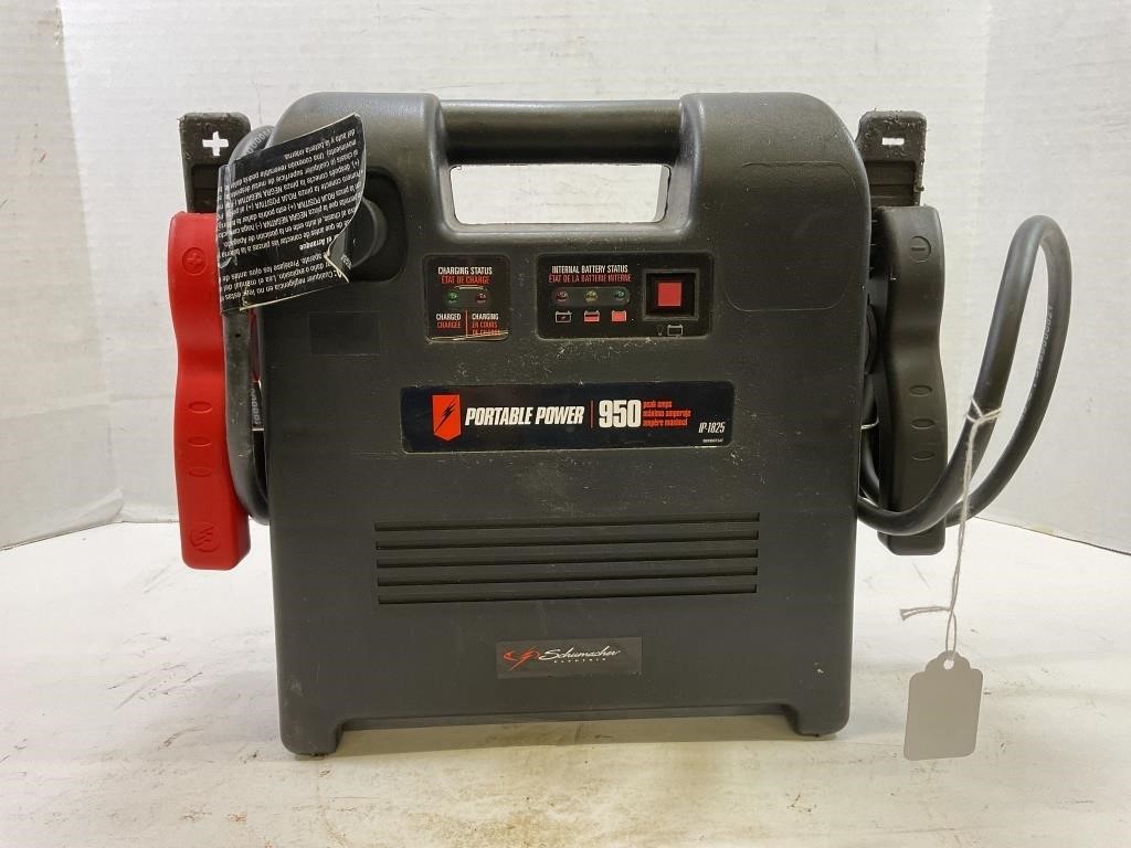 Shumaker portable power 950 jump starter battery