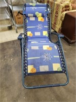 Pair of Foldable Outdoor Lounge Chairs both have s