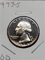 1973-S Clad Proof Washington Quarter