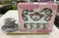 Butterfly kids tea set w/ tea cup