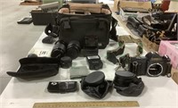 Canon T50 film camera w/ accessories
