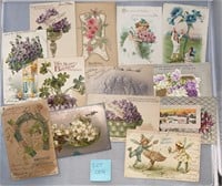 13 Birthday Antique/Vintage Postcards Ephemera