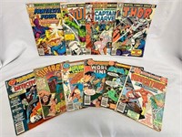 10 Assorted Vintage Marvel and DC Comic Books