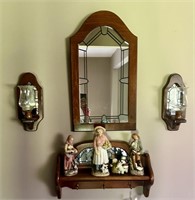 Decor Set - Mirror (24x13), Votives, Figurines