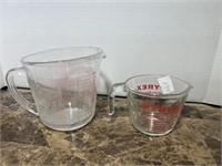 PYREX & FIRE KING MEASURING CUP