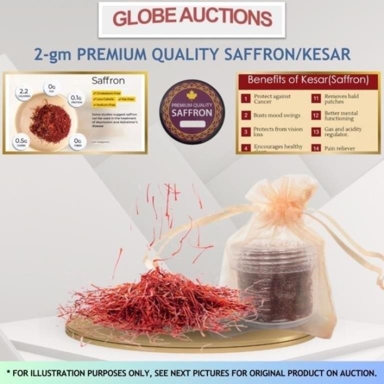 PREMIUM QUALITY SAFFRON / KESAR (2-gm)