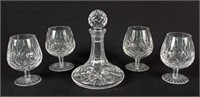 Waterford Crystal Lismore Decanter and Glasses