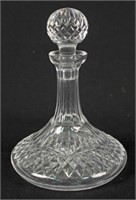 Waterford Lismore Crystal Ships Decanter & Stopper