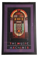 JUKEBOX THE MUSIC MACHINES FRAMED ART PICTURE