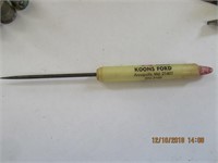 Vtg. Koons Ford of Annapolis, Md. Ice Pick