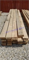 2x6 hardwood 12ft 4in. Approximately 34 pieces