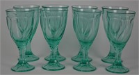 Green Glass Goblets, 12oz (8)