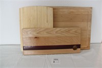 3 Wood Cutting Boards