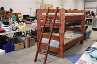 TWIN OVER TWIN BUNK BEDS WITH LADDER