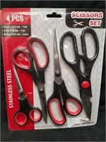 New scissor set four piece