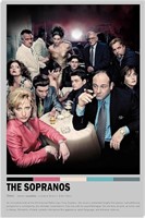 The Sopranos poster TV Series Poster Art Wall Canv