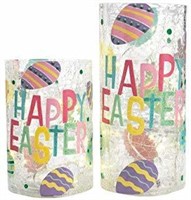 Heritage Home Easter Set of 2 LED Hand-Painted