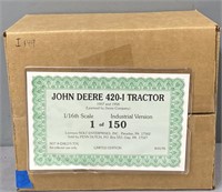 Sealed Model John Deere 420-I Tractor