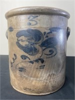 Salt Glazed 3 Gal. Stoneware Crock