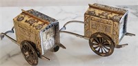 F - ANTIQUE JAPANESE STERLING SILVER WAGONS (S3)