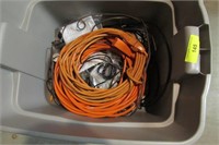 Tub of Electrical Cords