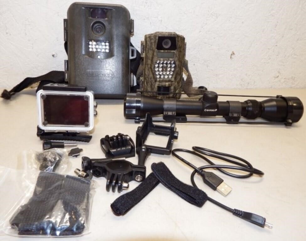 Rifle Scope, Trail & Action Pro Cameras & More