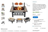 N9058  "Novashion Fire Pit BBQ Grill Table"