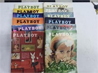 1963 Jan-Dec Playboy Magazines Various Conditions
