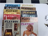 1964 Jan-Dec Playboy Magazines Various Condtions