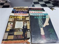 1962 Jan-Dec Playboy Magazines Vaious Conditions