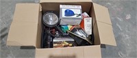 Box of Automotive parts and accessories