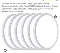 Unicozin 9 Inch Flush Mount Ceiling Light
