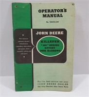 Operator's Manual John Deere Offset Disc Harrows