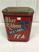 Blue Ribbon tea tin