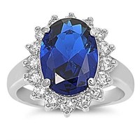 Princess Diana Style 4.90 ct Sapphire Ring