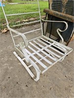 White Outdoor Spring Chair