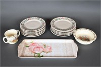Farberware Caprise Vintage Assorted China Dishes