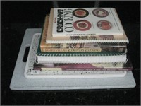 Two Cutting Boards & Some Cookbooks