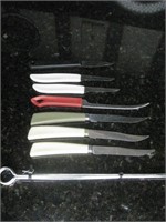 Assorted Knives & 10" Skewers