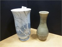 2 Vases - 1 Birch / 1 Moorcroft - Tallest 8.5"H