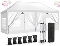 10'x20' Pop Up Canopy Tent with 6 Sidewalls